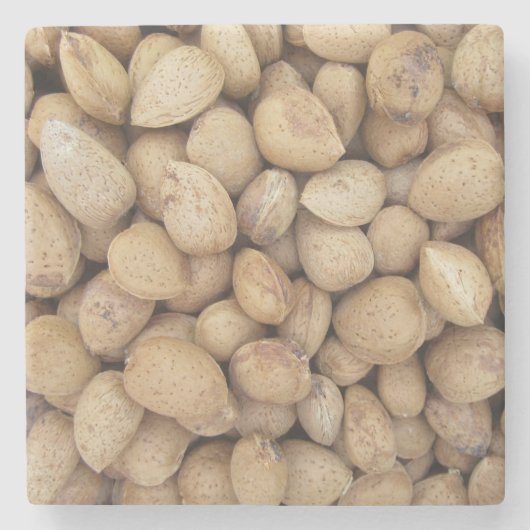 Almonds Herfst Autumn Pattern Stenen Onderzetter (Voorkant)