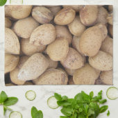 Almonds Herfst Autumn Pattern Theedoek (Gevouwen)