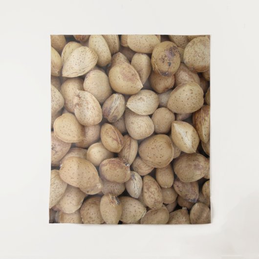 Almonds Herfst Autumn Pattern Wandkleed (Voorkant)