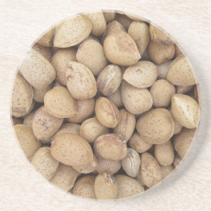 Almonds Herfst Autumn Pattern Zandsteen Onderzetter