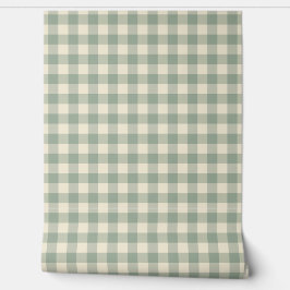 Almost Awake Gingham - Langs de rivier geruit. Behang