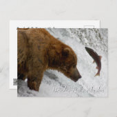 Almost, Brooks Falls Alaska  Briefkaart (Voorkant / Achterkant)