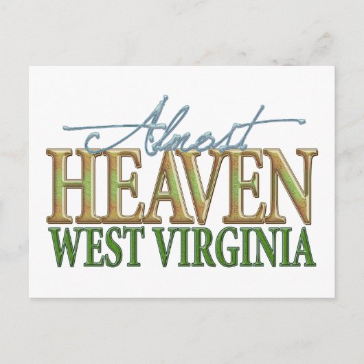 Almost Heaven West Virginia_2 Briefkaart (Voorkant)