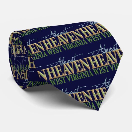 Almost Heaven West Virginia_2 Stropdas (Opgerold)