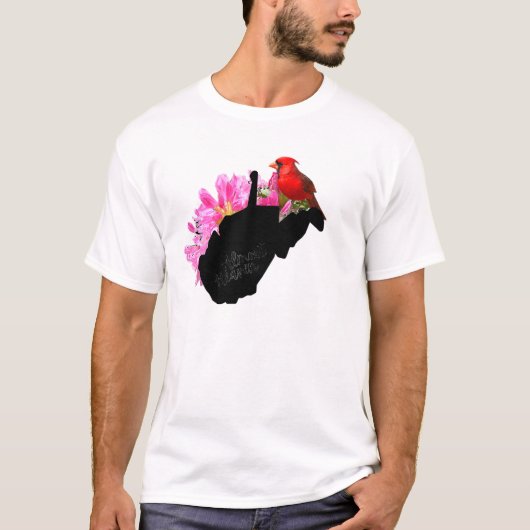 Almost Heaven West Virginia Cardinal Wv T-shirt (Voorkant)