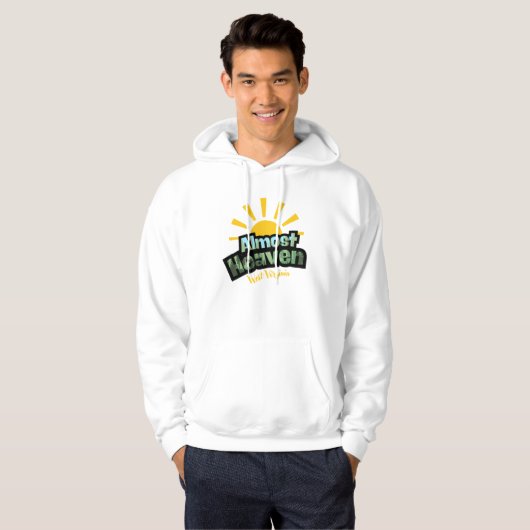 Almost Heaven West Virginia Hoodie (Voorkant volledig)