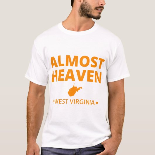 Almost Heaven West Virginia T-shirt (Voorkant)