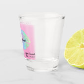 "Almost Married" Pastel Feestje Kus Verlopen Lippe Shot Glas (Rechts)