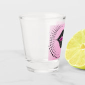 "Almost Married" Zwarte Lace Kus Bachelorette Shot Glas (Links)