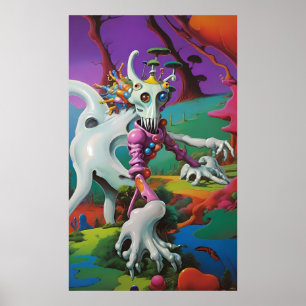 Almost Peaking beroemd gemaakt door Ken Gage Surre Poster