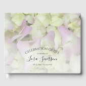 Almost Pink Hydrangea Celebration of Life Memorial Gastenboek (Voorkant)
