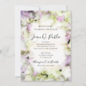 Almost Pink Hydrangea Celebration of Life Memorial Kaart (Voorkant)