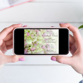 Almost Pink Hydrangea Floral Wedding Kaart