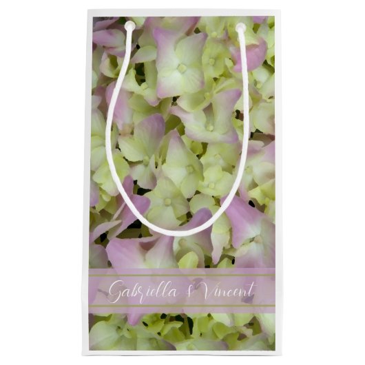 Almost Pink Hydrangea Floral Wedding Klein Cadeauzakje (Voorkant)