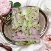 Almost Pink Hydrangea Floral Wedding Notitieboek