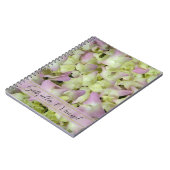 Almost Pink Hydrangea Floral Wedding Notitieboek (Linkerzijde)