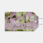 Almost Pink Hydrangea Wedding Favor Labels Cadeaulabel (Voorkant (Horizontaal))