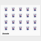 Almost Retired Retivation Coming Soon Funny Retiri Ronde Sticker (Vel)