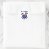 Almost Retired Retivation Coming Soon Funny Retiri Ronde Sticker (Tas)