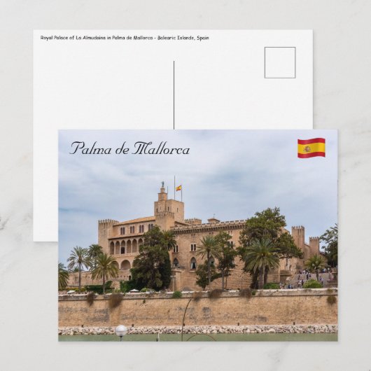 Almudaina-paleis in Palma de Mallorca Briefkaart (Voorkant / Achterkant)