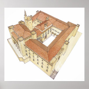 Almudaina Royal Palace. Palma de Mallorca Spanje Poster