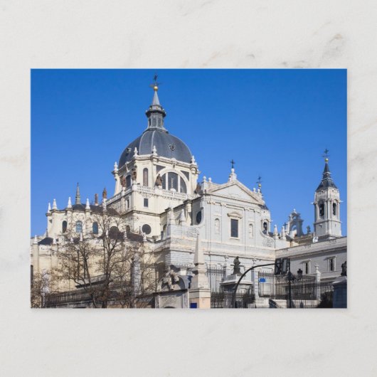 Almudena Cathedraal in Madrid Briefkaart (Voorkant)