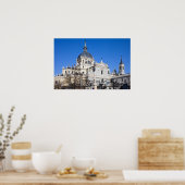 Almudena Cathedraal in Madrid Poster (Keuken)