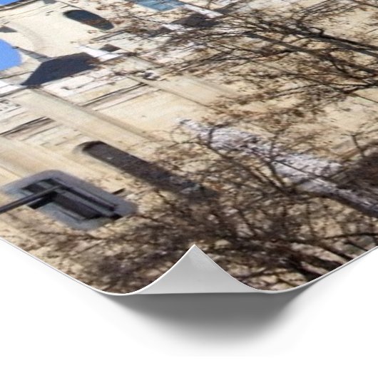 Almudena Cathedraal in Madrid Poster (Hoek)