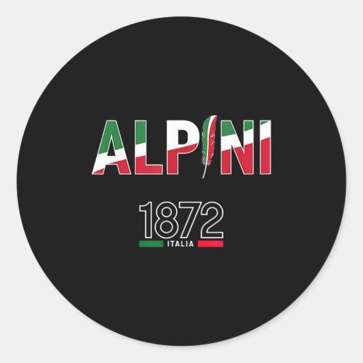 Alni Alni Pride Italiano Alne Hat  Ronde Sticker (Voorkant)