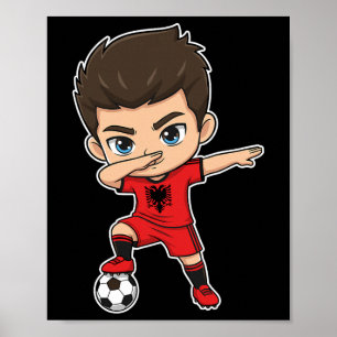 Alnia Dab Kid Doel Cartoon Alnia Vlag Voor Jongens Poster