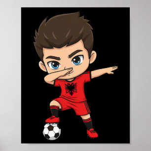 Alnia Dab Kid Doel Cartoon Alnia Vlag Voor Jongens Poster