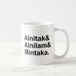 Alnitak Alnilam Mintaka | 3 sterren van de gordel Koffiemok