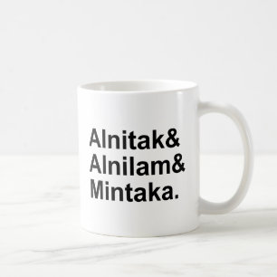 Alnitak Alnilam Mintaka 3 sterren van de gordel Koffiemok