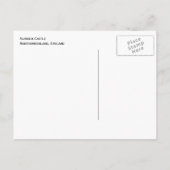 Alnwick Castle, Northumberland, Engeland Briefkaart (Achterkant)