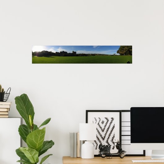 Alnwick Castle Panoramic Poster (Thuiskantoor)