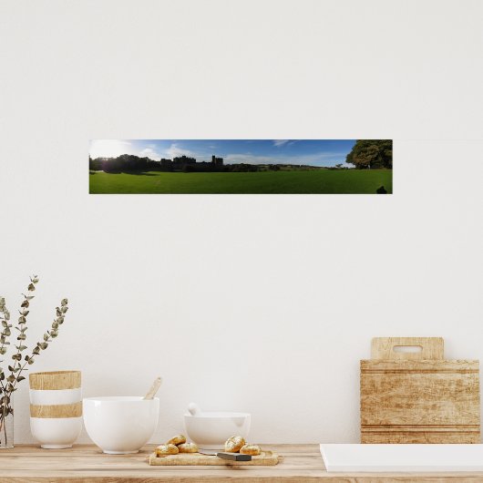 Alnwick Castle Panoramic Poster (Keuken)