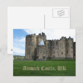 Alnwick Castle UK Briefkaart (Voorkant / Achterkant)