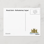 Alnwick Kasteel Briefkaart (Achterkant)