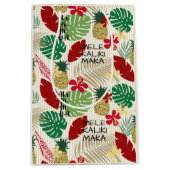 ALO-HO-HO-HA Hawaiian Tropical Holiday Wrapping P Medium Cadeauzakje (Voorkant)
