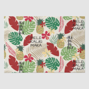ALO-HO-HO-HA Hawaiian Tropical Holiday Wrapping P Tissuepapier