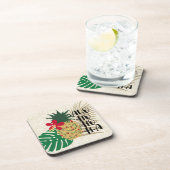ALO-HO-HO-HA Hawaiian Tropische ananas Bier Onderzetter (Rechterzijde)