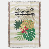 ALO-HO-HO-HA Hawaiian Tropische ananas Deken (Voorkant Verticaal)