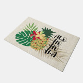 ALO-HO-HO-HA Hawaiian Tropische ananas Deurmat (Schuin)