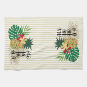 ALO-HO-HO-HA Hawaiian Tropische ananas Theedoek (Horizontaal)