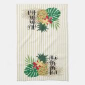 ALO-HO-HO-HA Hawaiian Tropische ananas Theedoek (Verticaal)