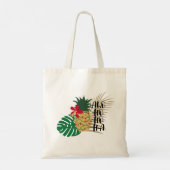 ALO-HO-HO-HA Hawaiian Tropische ananas Tote Bag (Achterkant)