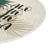 ALO-HO-HO-HA Hawaiian Tropische Pineappeldeuren Snijplank (Hoek)