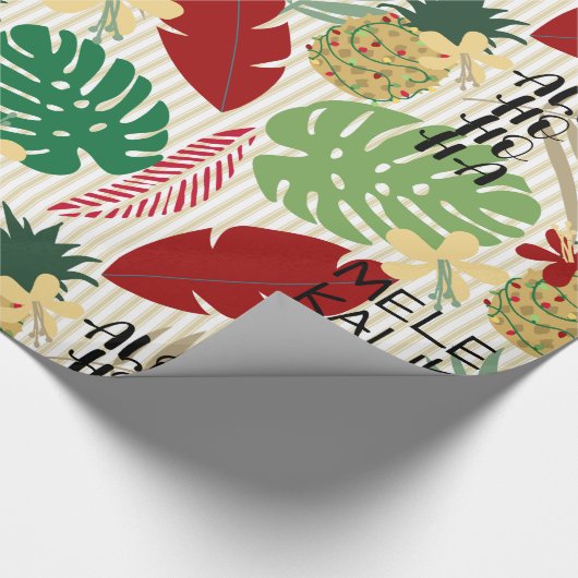 ALO-HO-HO-HA Tropische Holiday  Cadeaupapier (Hoek)