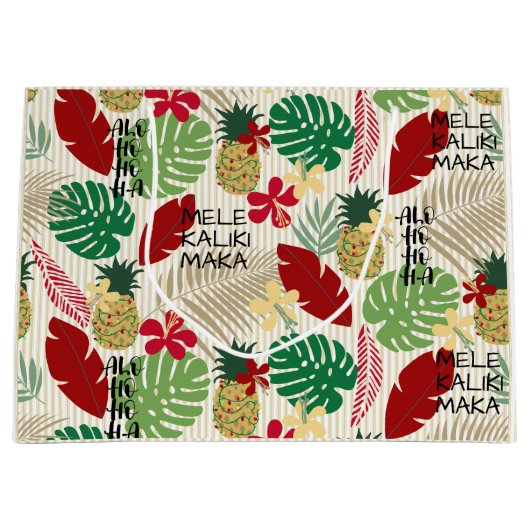 ALO-HO-HO-HA Tropische Holiday Groot Cadeauzakje (Voorkant)