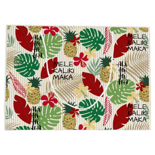 ALO-HO-HO-HA Tropische Holiday Groot Cadeauzakje (Achterkant)